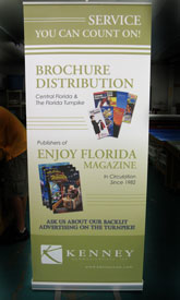 Banner Signs:  Pop Up Banner with stand.