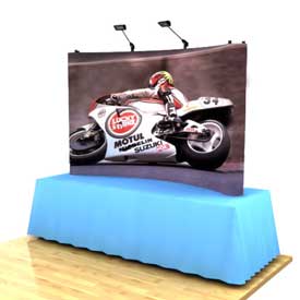 Banner Signs: Banner with table top stand for tradeshows.
