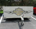 Cut Vinyl Lettering: Harley Davidson Trailer with cut vinyl lettering and graphics.