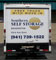 Cut Vinyl Lettering: Southern Storage box truck with cut vinyl lettering.