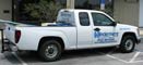 Die Cut Vinyl Decals: Windermere pools truck fleet with die cut decals.