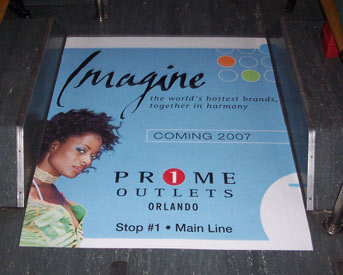 Wall Murals and Floor Graphics: Thumbnail of printed vinyl floor graphics for I-ride Trolley.