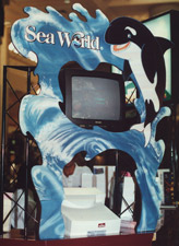 Signs: Custom Routed Point of Purchase Display for Seaworld Orlando.
