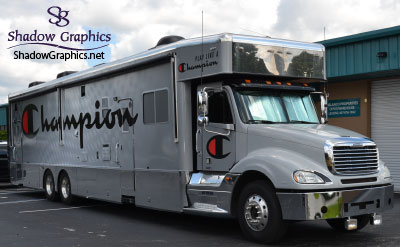 Vehicle Wraps: Fila / Nas Wrapped Tour Bus.
