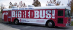 Vehicle Wraps: Big Red Bus Wrap for Florida Blood Centers.