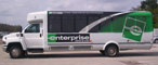 Vehicle Wraps: Enterprise Rent-a-Car Bus Fleet Wraps.