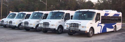 Vehicle Wraps: UNF Shuttle Bus Graphics