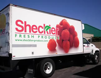 Vehicle Wraps: Sheckler  Rasspberry Fleet Box Truck Wraps