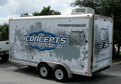 Vehicle Wraps: J Concepts Trailer Wrap.