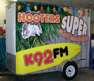 Vehicle Wraps: K92fm trailer wraps.