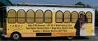 Vehicle Wraps: Full Trolley Wrap For Prime Outlets.