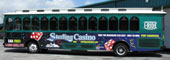 Vehicle Wraps: Trolley with Partial Wrap for I-Ride Orlando