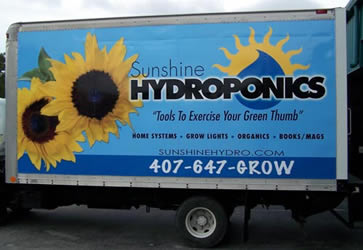 Vehicle Wraps: Vehicle Wraps: Hydroponics Box Trucks Wrap Rear