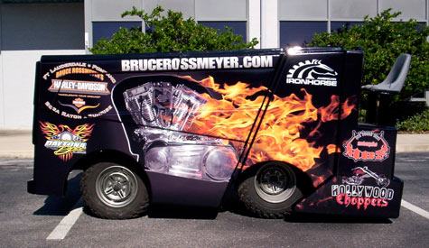 Vehicle Wraps: Zamboni Wrap for Harley Davidson