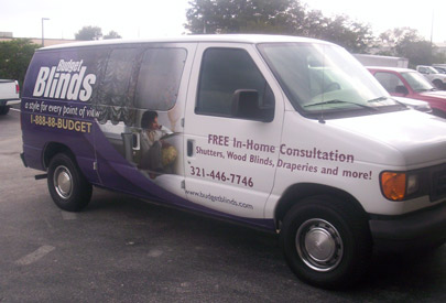 Vehicle Wraps: Budget Blinds Vehicle Wraps.