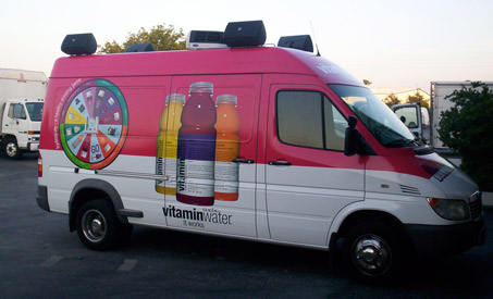 Vehicle Wraps: Vitamin Water Sprinter Van Wraps.